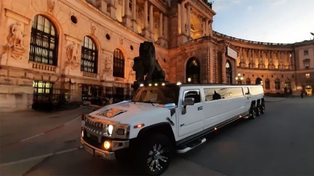 Limousine vor dem Schloss Schönbrunn